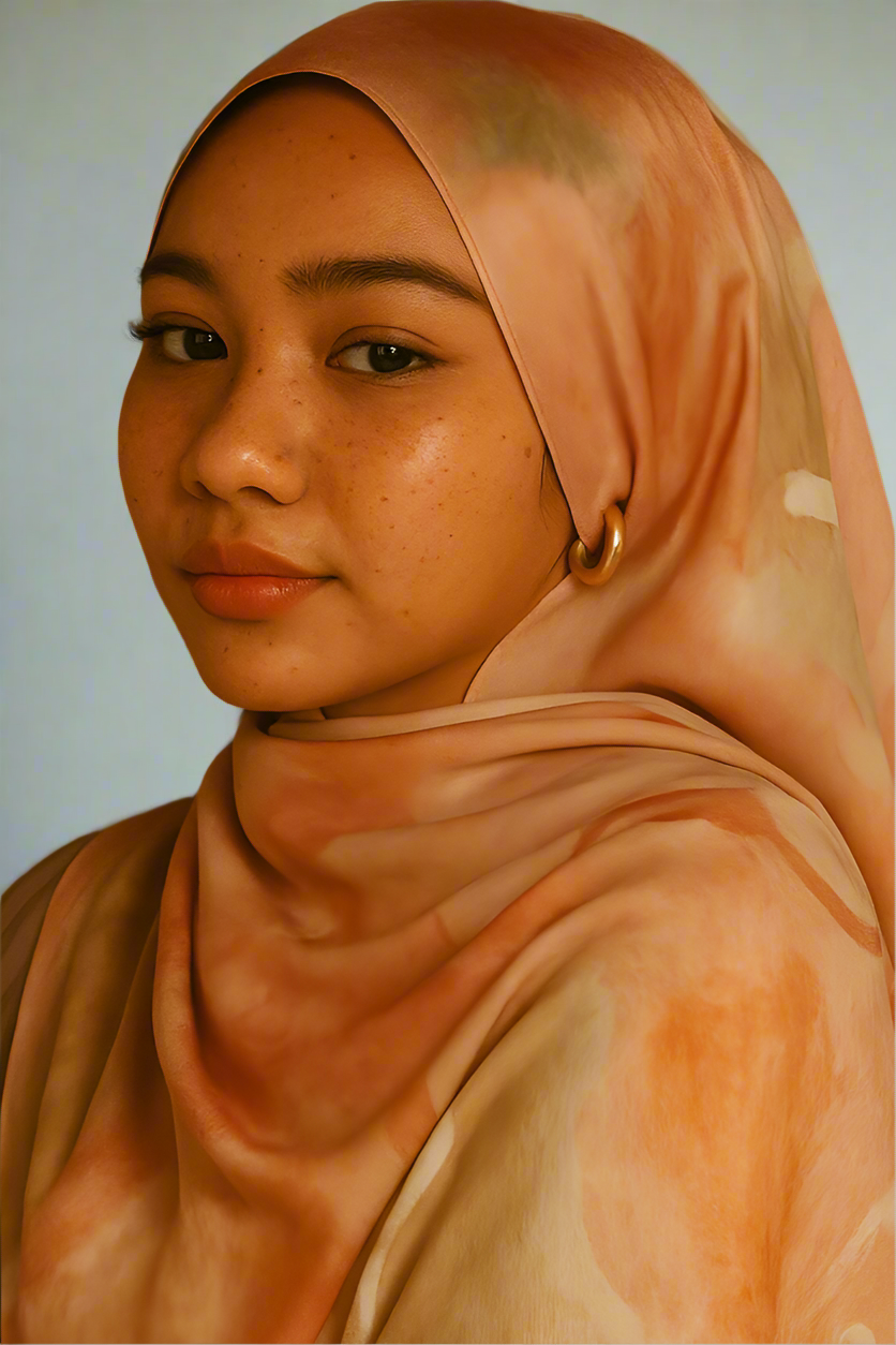 Printed Modal Hijab - Opal Petal