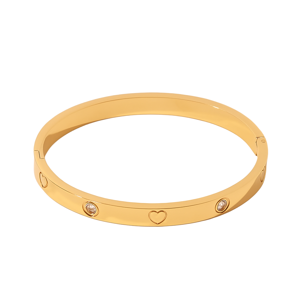 14 k Gold Plated Bangle Bracelet