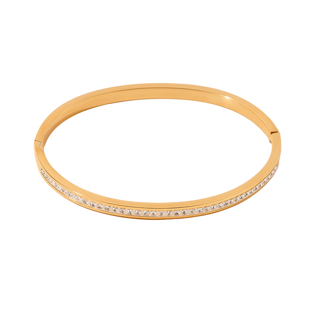 14 k Gold Plated Bangle Bracelet