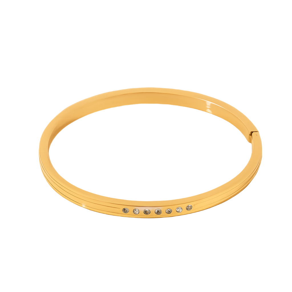 14 k Gold Plated Bangle Bracelet