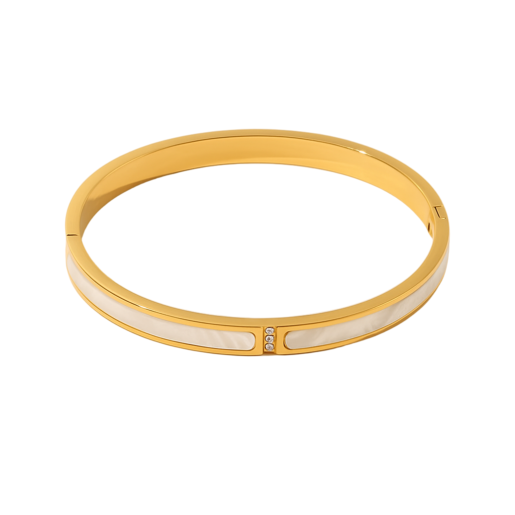 14 k Gold Plated Bangle Bracelet