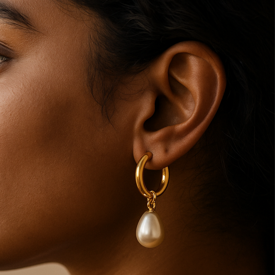 Teardrop Earrings - Stainless Steel