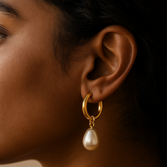 Teardrop Earrings - Stainless Steel
