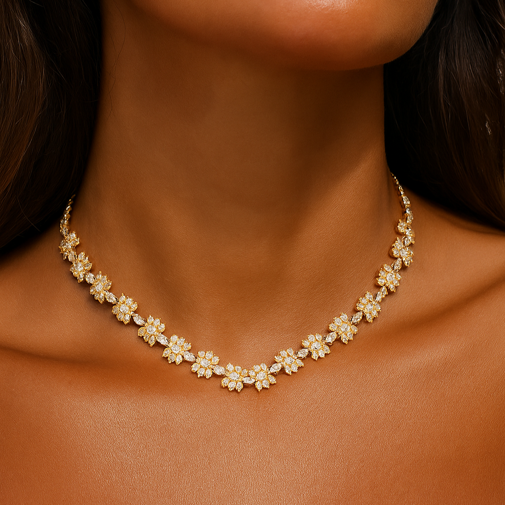 Tiffiny Necklace - 18k gold plated