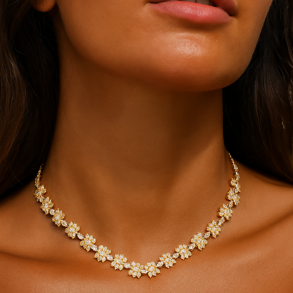 Tiffiny Necklace - 18k gold plated