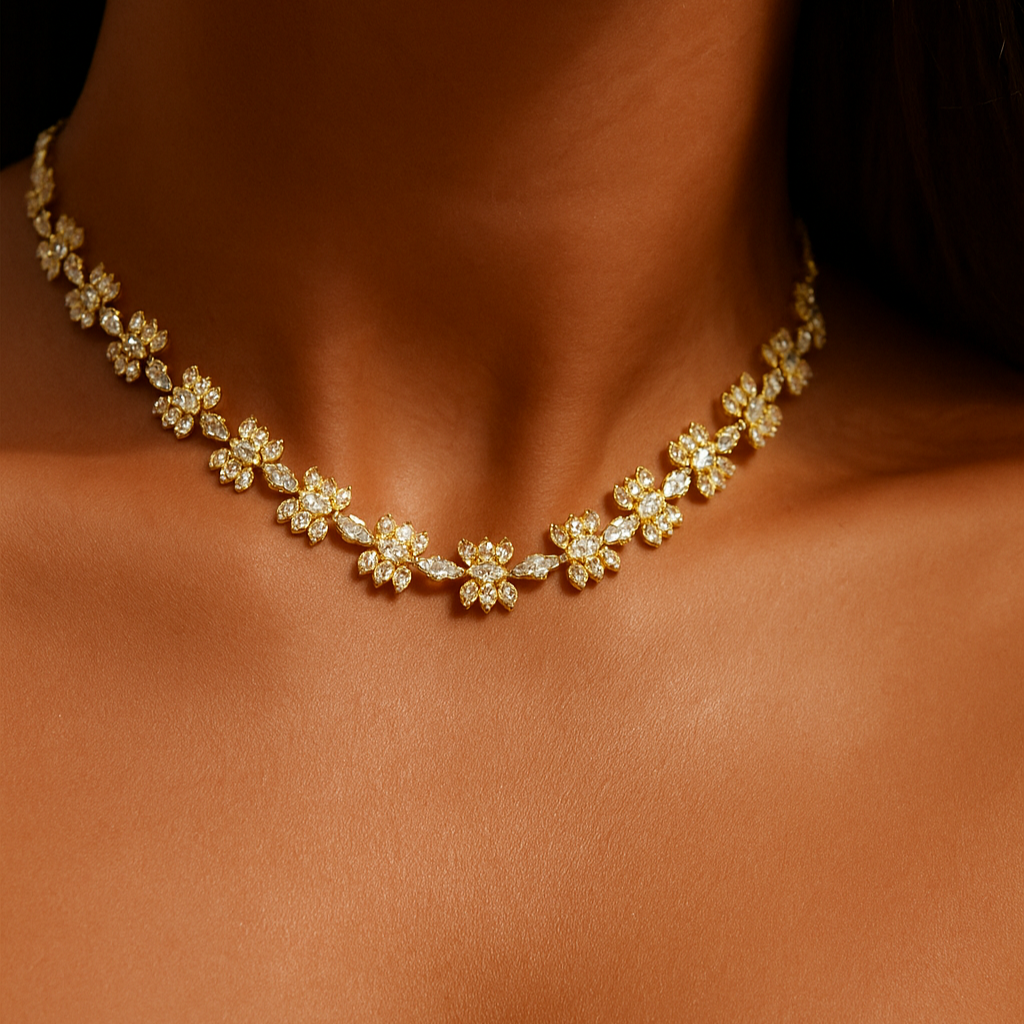 Tiffiny Necklace - 18k gold plated