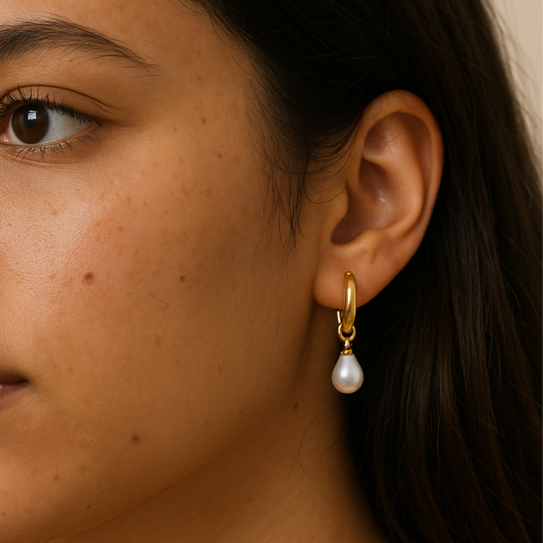 Teardrop Earrings - Stainless Steel