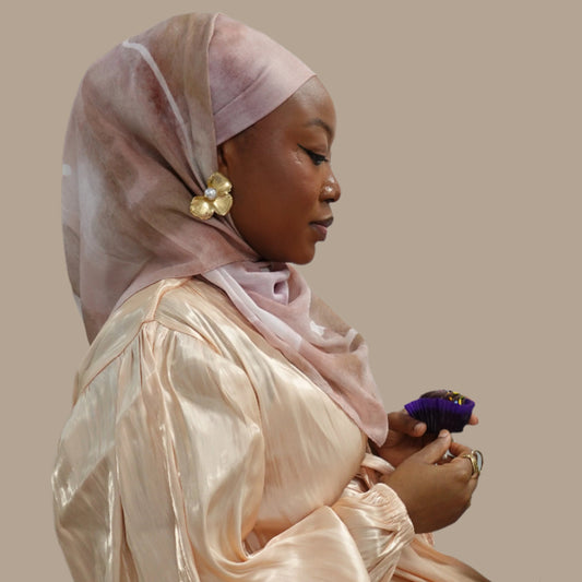 Printed Modal Hijab - Opal Petal