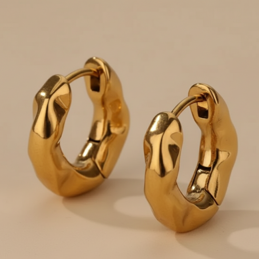 Serenity Hoops - 18K Gold Plated | Shop Hudda