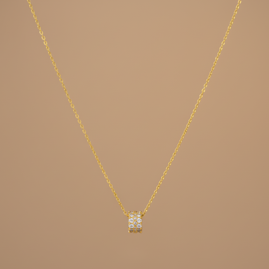 Halo Stainless Steel Fashion Waterproof Non Tarnish Necklace