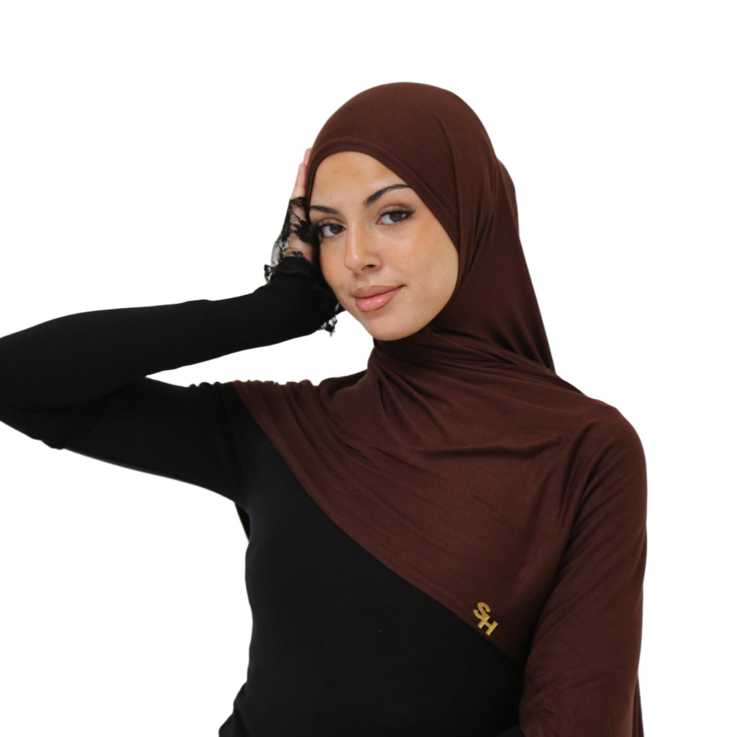 Premium Jersey Hijab with 14k Gold Charm | Shop Hudda