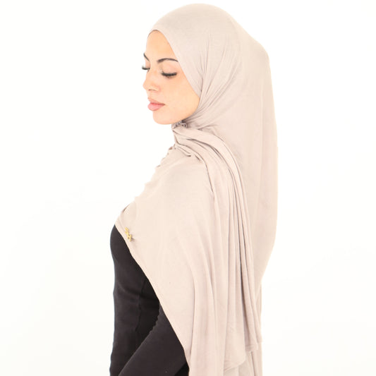 Premium Jersey Hijab with 14k Gold Charm | Shop Hudda