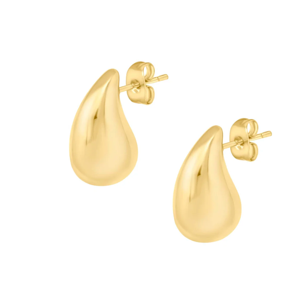 Gold Tear Drop Stud