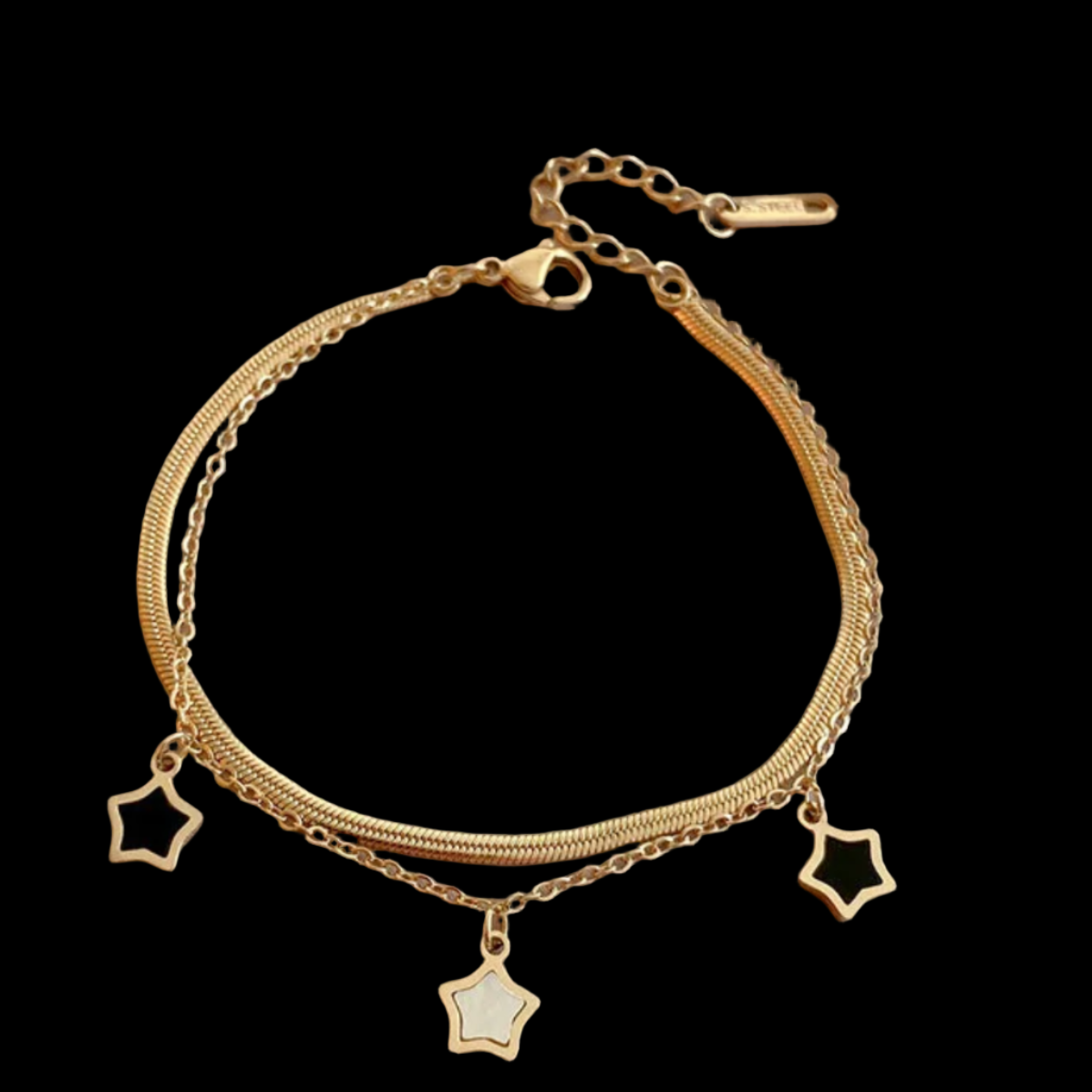 Cosmic Duo Bracelet, Gold Plated Waterproof Non-Tarnis | Shop Hudda